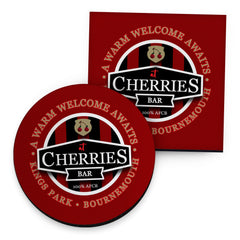 Bournemouth Cherries Bar - Football Coaster - Square Or Circle