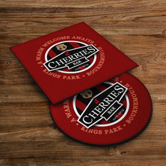 Bournemouth Cherries Bar - Football Coaster - Square Or Circle