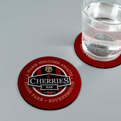 Bournemouth Cherries Bar - Football Coaster - Square Or Circle