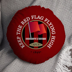 Bournemouth Red Flag - Football Legends - Circle Cushion 14inch
