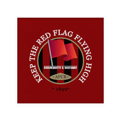 Bournemouth Red Flag - Football Coaster - Square Or Circle