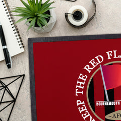 Bournemouth Red Flag  - Football Legends - Door Mat -60cm X 40cm