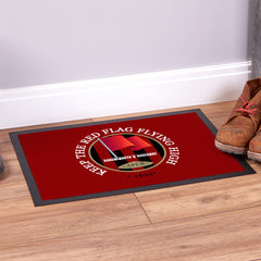 Bournemouth Red Flag  - Football Legends - Door Mat -60cm X 40cm