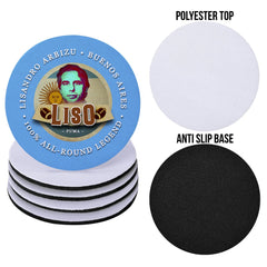 Argentina Rugby Union Liso- Coaster - Circle or Square