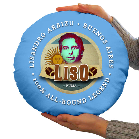 Argentina Rugby Union Liso  - Legend Collection - Circle Cushion 14inch