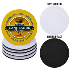 Australia Rugby League Langlands- Coaster - Circle or Square