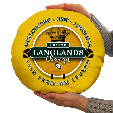 Australia Rugby League Langlands  - Legend Collection - Circle Cushion 14inch