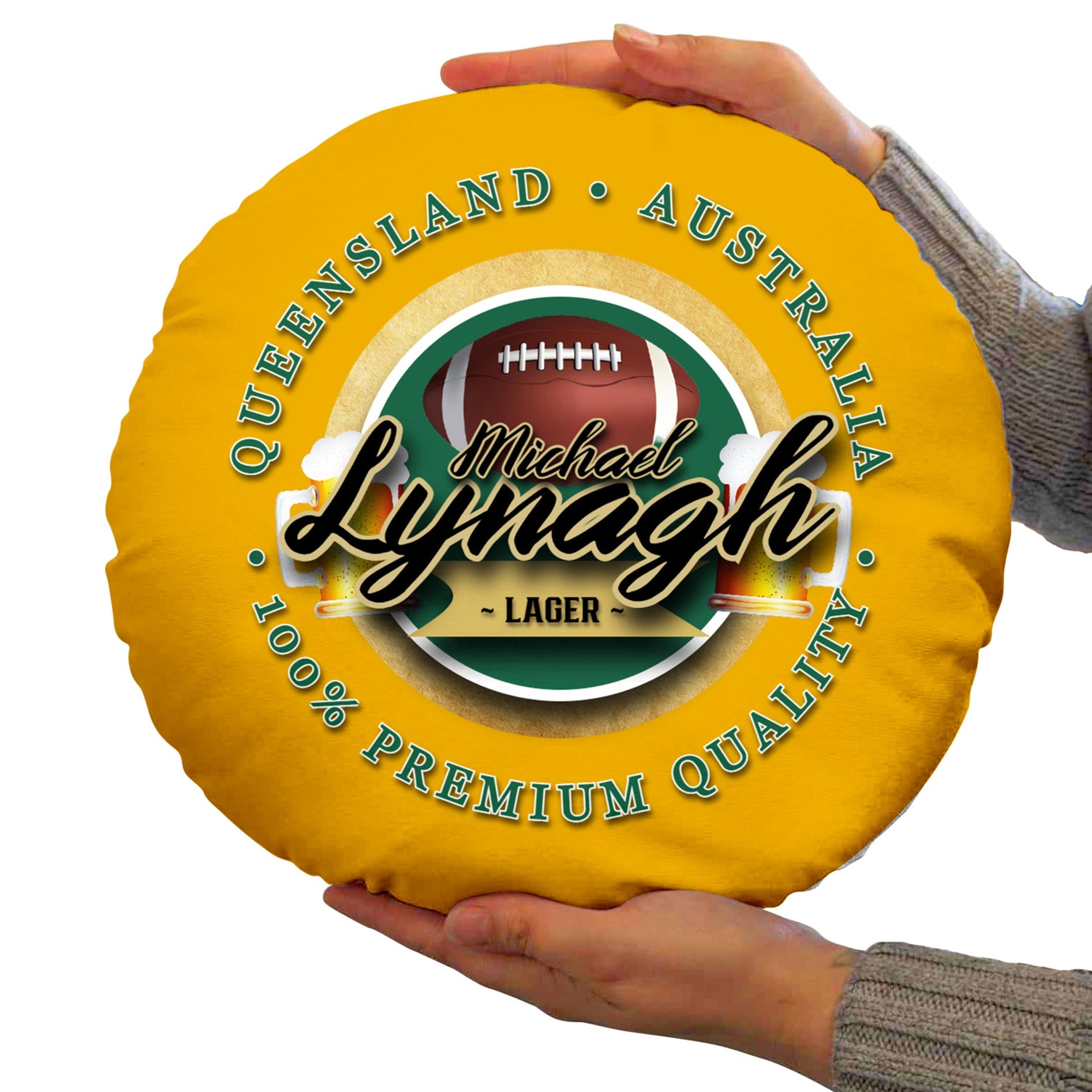 Australia Rugby Union Lynagh  - Legend Collection - Circle Cushion 14inch
