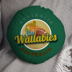 Australia Rugby Union Wallabies  - Legend Collection - Circle Cushion 14inch