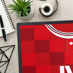 Aberdeen 1987 Home Shirt - Personalised Retro Door Mat - 60cm x 40cm