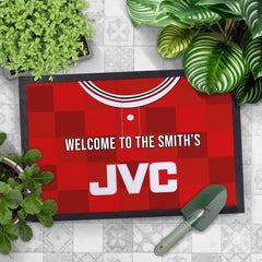 Aberdeen 1987 Home Shirt - Personalised Retro Door Mat - 60cm x 40cm