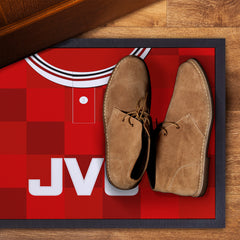 Aberdeen 1987 Home Shirt - Personalised Retro Door Mat - 60cm x 40cm