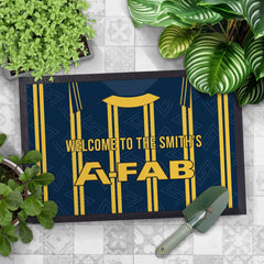 Aberdeen 1993 Away - Personalised Retro Door Mat - 60cm x 40cm