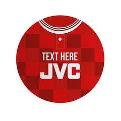 Aberdeen 1987 Home Shirt - Personalised Drink Coaster - Square Or Circle