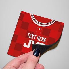 Aberdeen 1987 Home Shirt - Personalised Drink Coaster - Square Or Circle