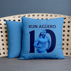 Manchester Blue Aguero 10 - Cushion - Two Sizes