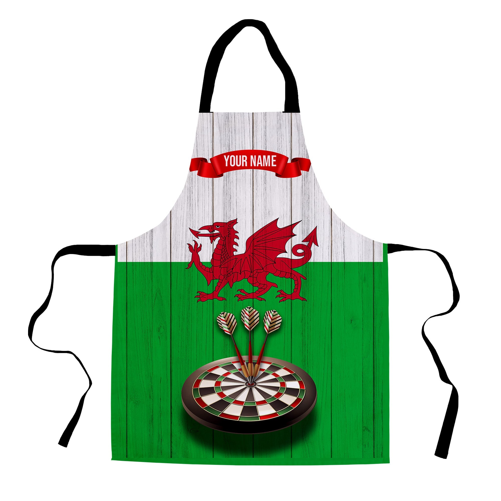 Wales Flag - Personalised Darts Apron