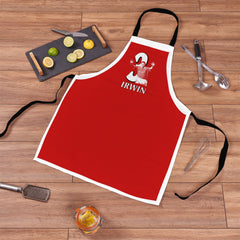 Manchester Red Irwin 3 - Water-Resistant Adults Apron
