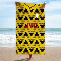 Arsenal FC - 1992 Away Shirt - Personalised Vintage Beach Towel