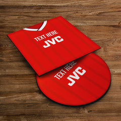 The Gooners 1988 Home Shirt - Personalised Drink Coaster - Square Or Circle