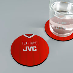 The Gooners 1988 Home Shirt - Personalised Drink Coaster - Square Or Circle