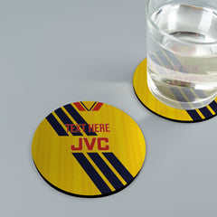 The Gooners 1993 Away Shirt - Personalised Drink Coaster - Square Or Circle