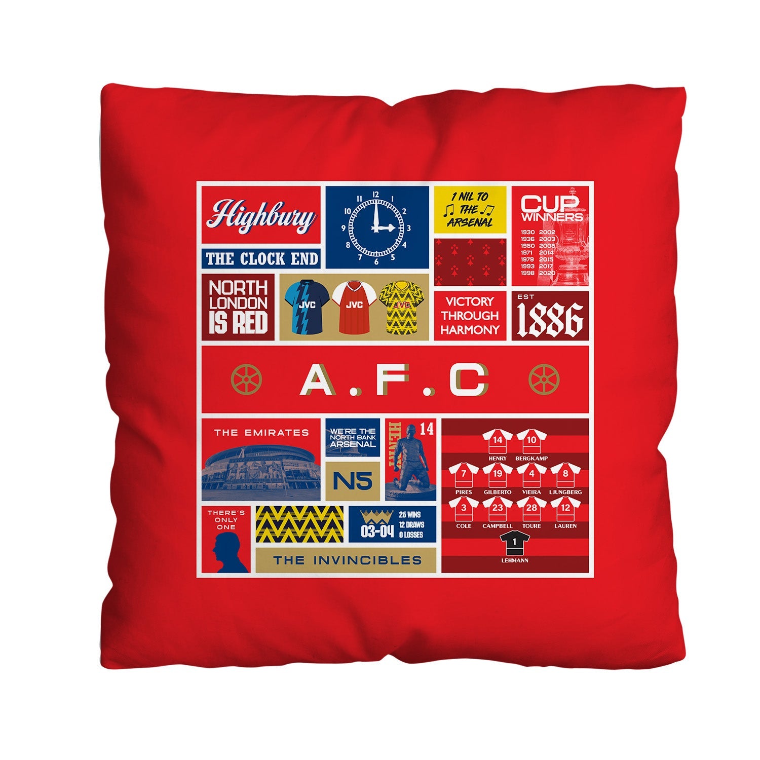 The Gooners History - Cushion - 18inch