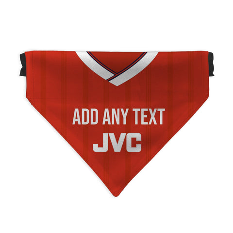 The Gooners 1988 Home Retro Shirt - Personalised Pet Bandana - 4 Sizes