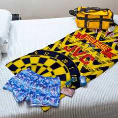Darts The Gooners - 1992 Away - Personalised Lightweight, Microfibre Retro Beach Towel - 150cm x 75cm