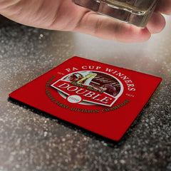 The Gooners Double - Football Coaster - Square Or Circle