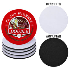 The Gooners Double - Football Coaster - Square Or Circle