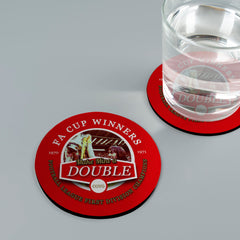 The Gooners Double - Football Coaster - Square Or Circle