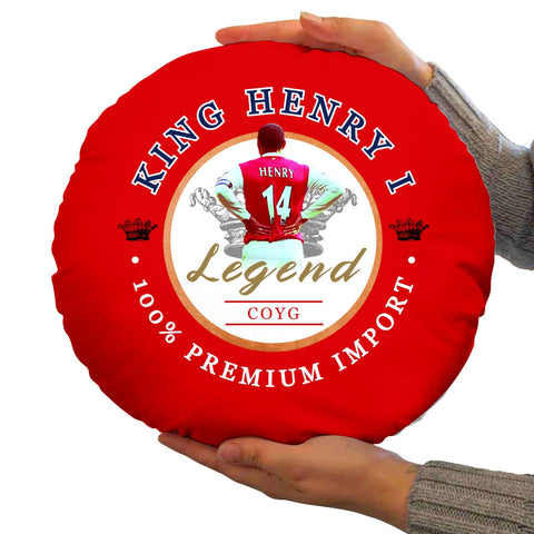 The Gooners Henry - Football Legends - Circle Cushion 14inch