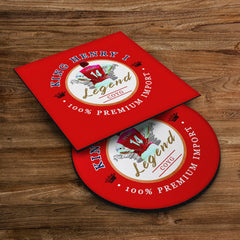 The Gooners Henry - Football Coaster - Square Or Circle