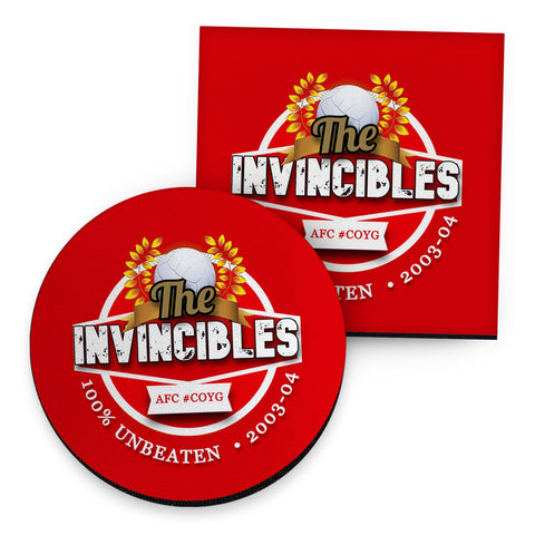 The Gooners Invincibles - Football Coaster - Square Or Circle