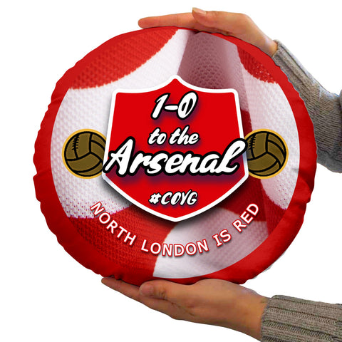 The Gooners One Nil - Football Legends - Circle Cushion 14inch