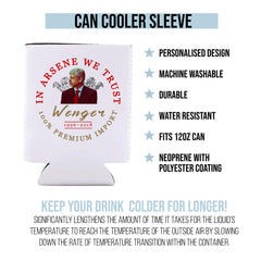 The Gooners Wenger - Football Legends - Can Cooler