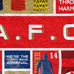 The Gooners History - Fleece 150cm X 150cm