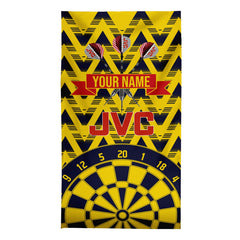 Darts The Gooners - 1992 Away - Personalised Lightweight, Microfibre Retro Beach Towel - 150cm x 75cm