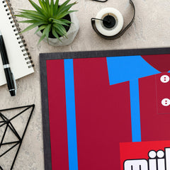 Aston Villa 1993 Home Shirt - Personalised Retro Door Mat - 60cm x 40cm