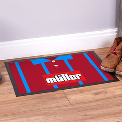 Aston Villa 1993 Home Shirt - Personalised Retro Door Mat - 60cm x 40cm
