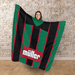 Aston Villa - 1994 Away Shirt - Retro Fleece Blanket