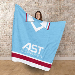 Aston Villa - 1998 Away Shirt - Retro Fleece Blanket