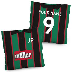 Aston Villa Personalised Football Cushion Design Front & Back