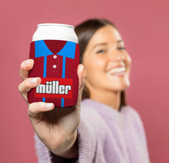 Aston Villa 1992 Home Shirt - Personalised Drink Can Cooler