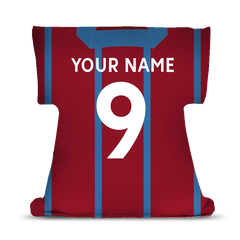 Aston Villa Personalised Retro Club Cushion - T-shirt Cushion