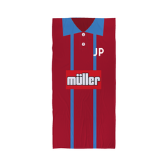 Aston Villa - 1993 - Home Shirt - Personalised Vintage Beach Towel