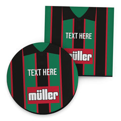 Aston Villa 1994 Away Shirt - Personalised Drink Coaster - Square Or Circle
