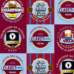 Aston Villa - Football Legends - Microfibre Beach Towel - 150cm x 75cm