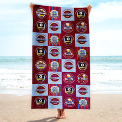 Aston Villa - Football Legends - Microfibre Beach Towel - 150cm x 75cm